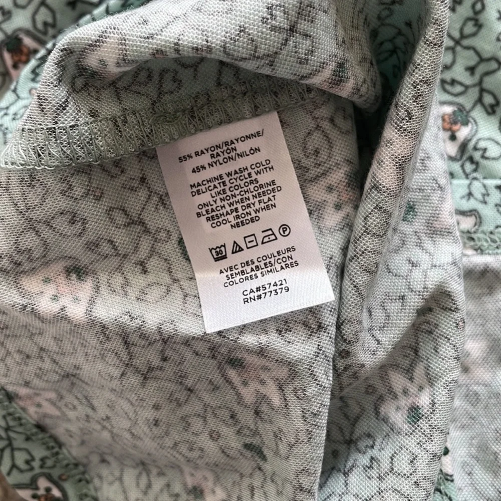 Ann Taylor Sea-Green Floral Top - Picture 6 of 6